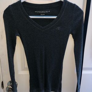 Abercrombie & Fitch slim fitted v neck long sleeve